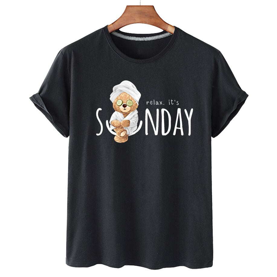 Eco-Friendly Sunday Bear T-shirt