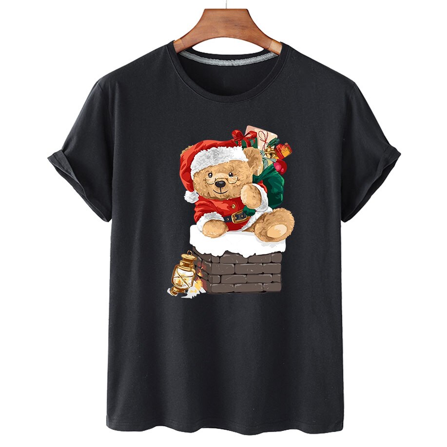 Eco-Friendly Santa Bear T-shirt