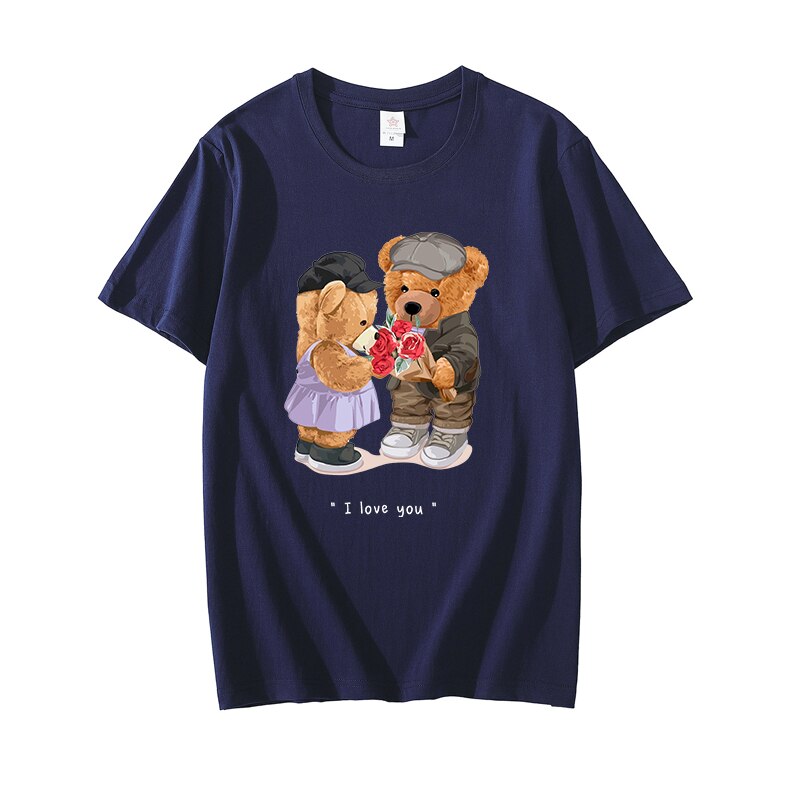 Eco-Friendly Romance Bear T-shirt