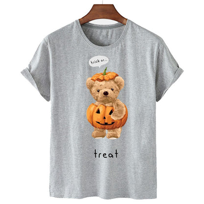 Eco-Friendly Pumpkin Bear T-shirt