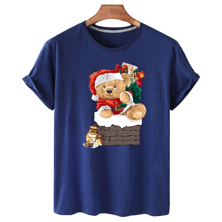 Eco-Friendly Santa Bear T-shirt