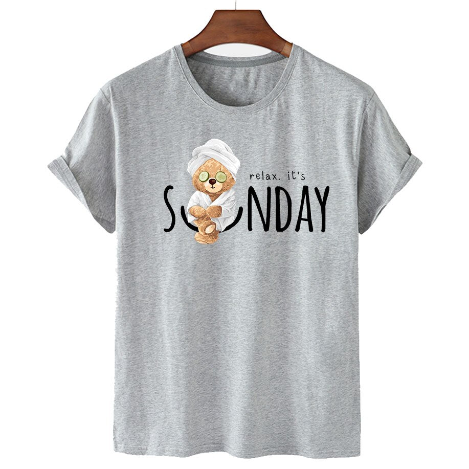 Eco-Friendly Sunday Bear T-shirt