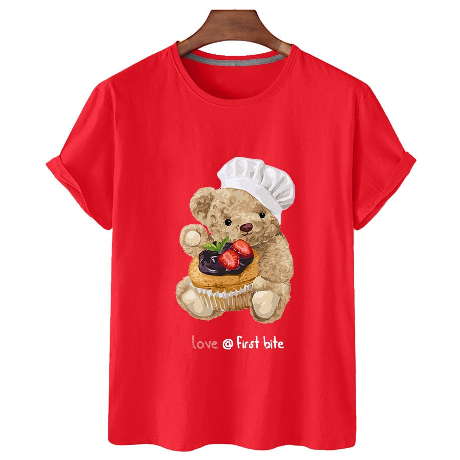 Eco-Friendly Foodie Bear T-shirt