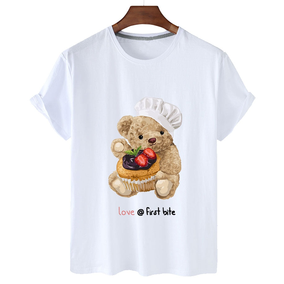 Eco-Friendly Foodie Bear T-shirt