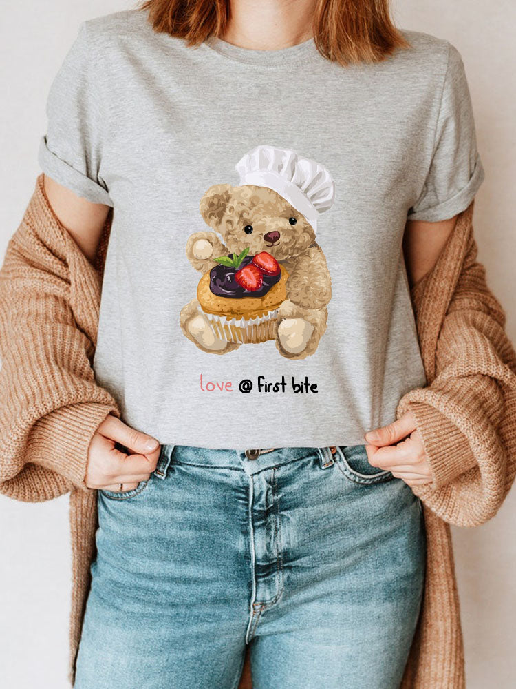 Eco-Friendly Foodie Bear T-shirt