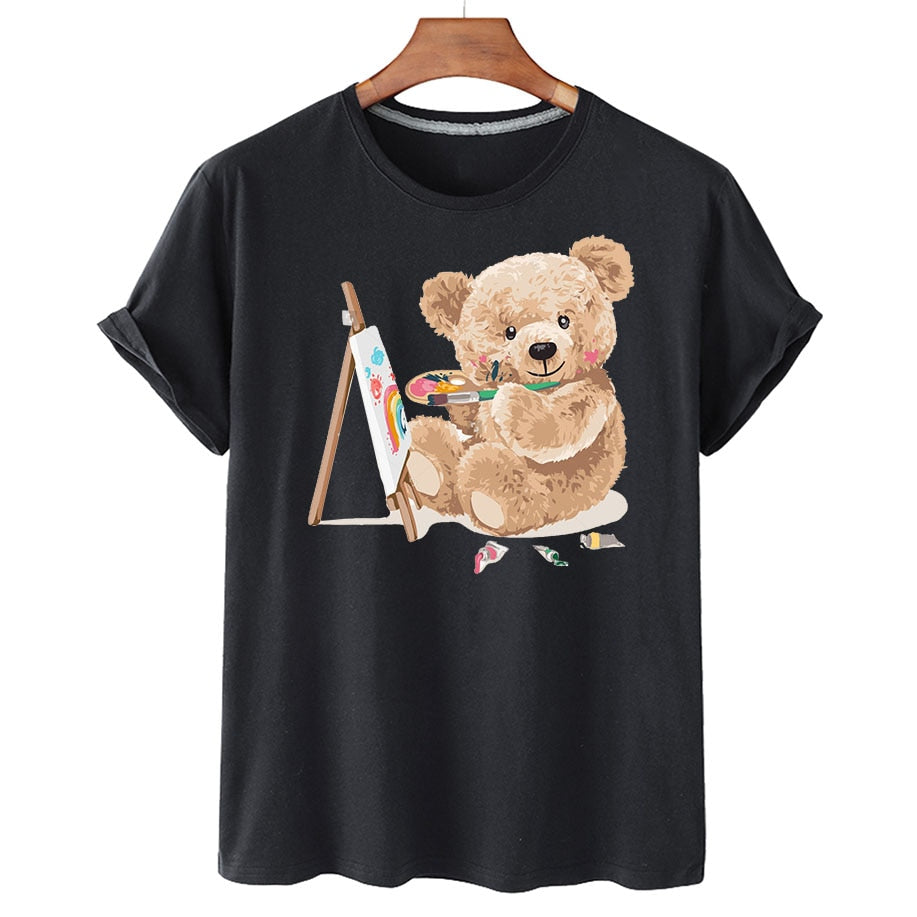 Eco-Friendly Artist Bear T-shirt