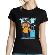 Eco-Friendly Traveling Bear T-shirt