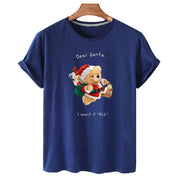 Eco-Friendly Santa Clause Bear T-shirt