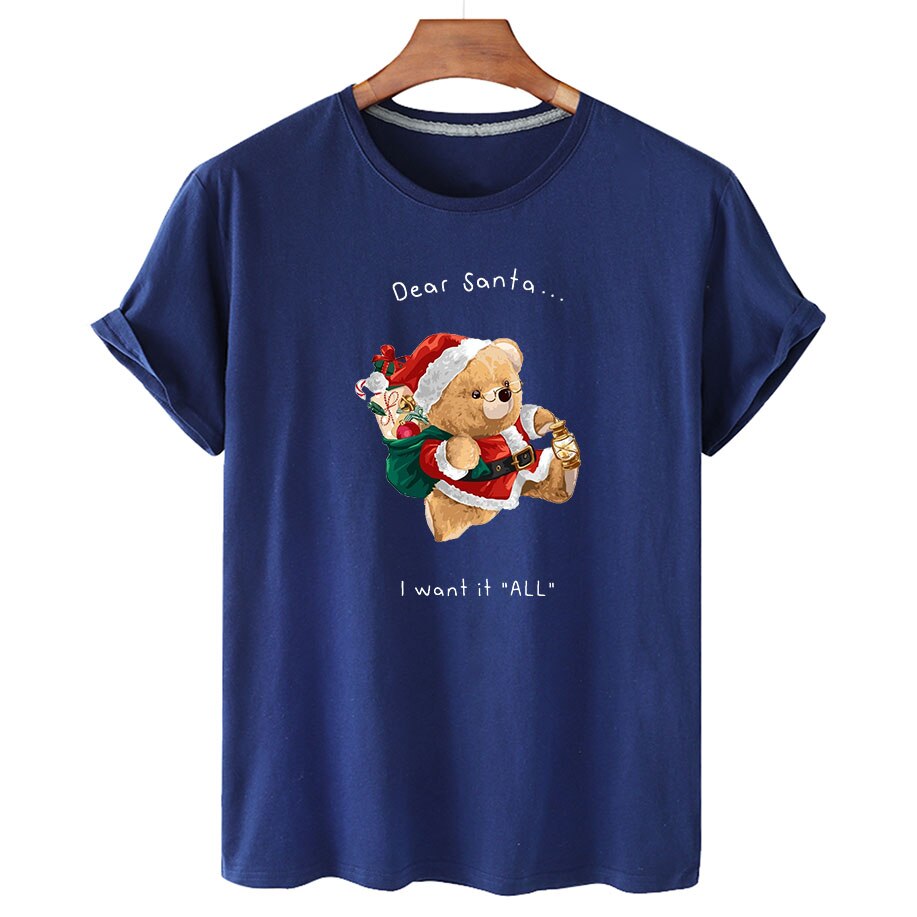Eco-Friendly Santa Clause Bear T-shirt