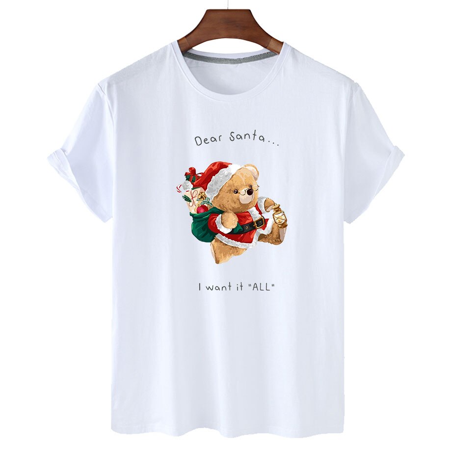Eco-Friendly Santa Clause Bear T-shirt
