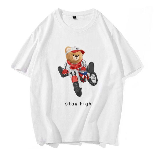 Eco-Friendly Biker Bear T-shirt