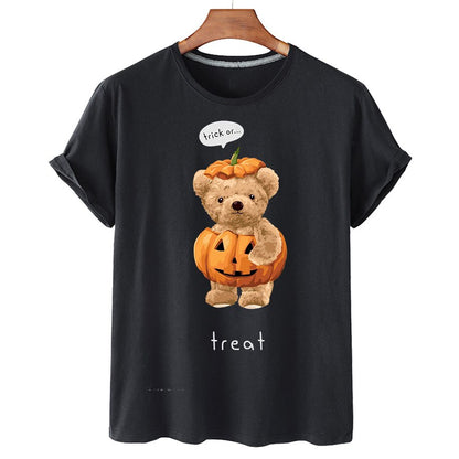Eco-Friendly Pumpkin Bear T-shirt