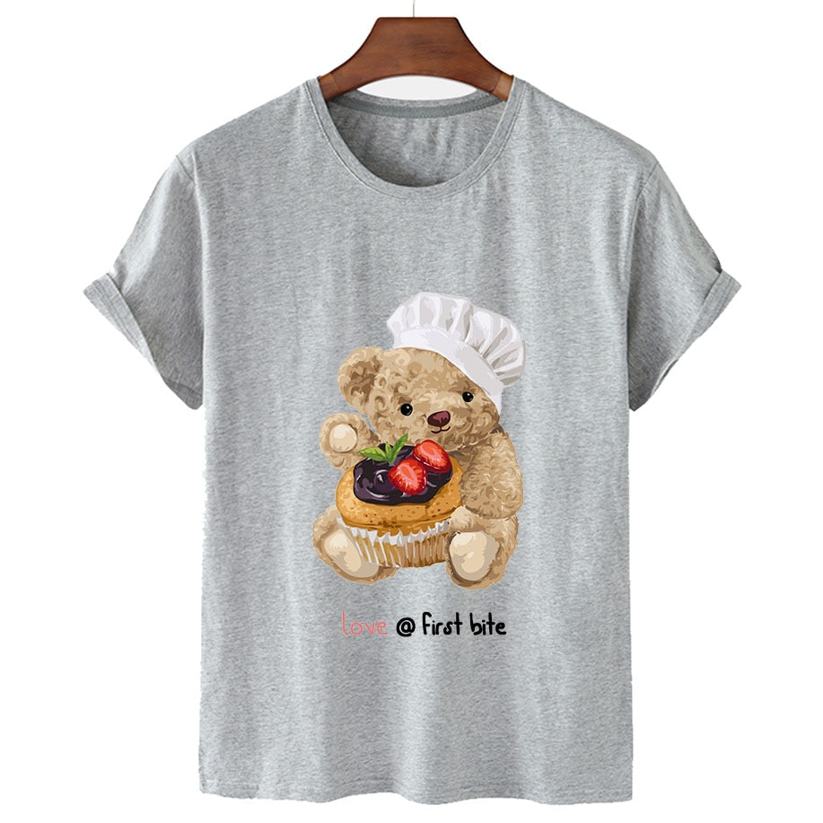 Eco-Friendly Foodie Bear T-shirt