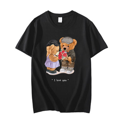 Eco-Friendly Romance Bear T-shirt