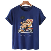 Eco-Friendly Motorbike Rockers Bear T-shirt
