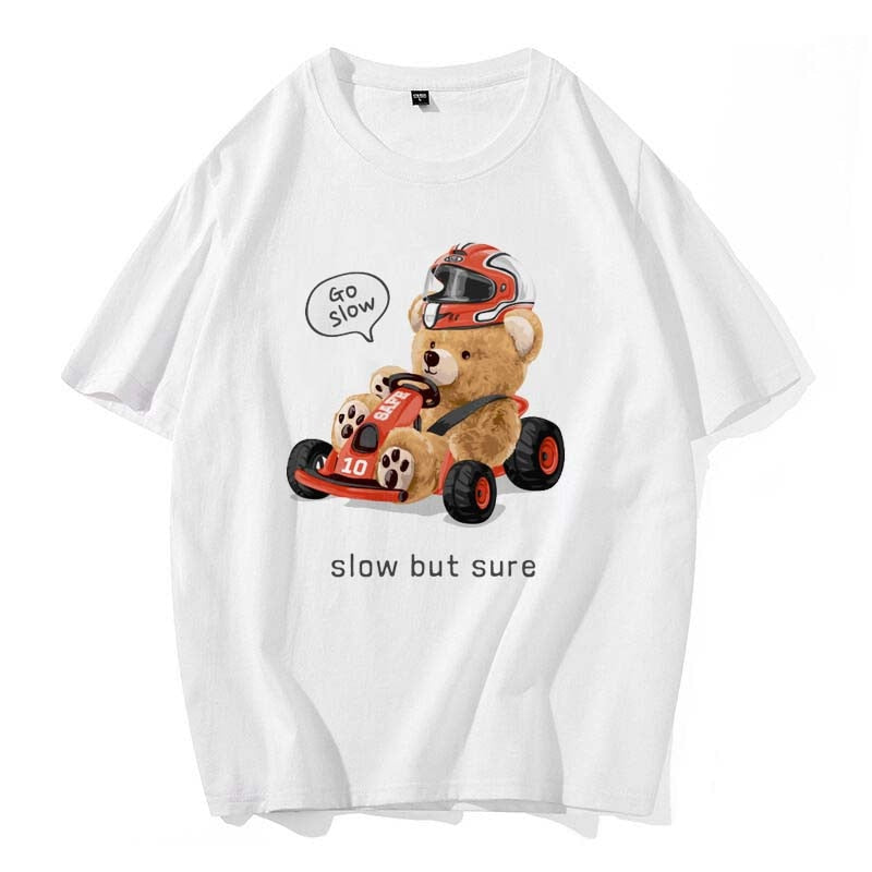 Eco-Friendly Kart Racer Bear T-shirt