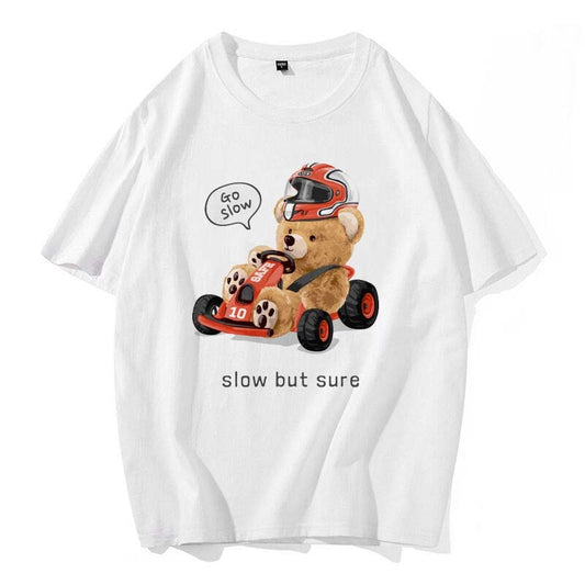 Eco-Friendly Kart Racer Bear T-shirt