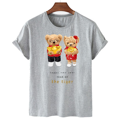 Eco-Friendly New Year Bear T-shirt
