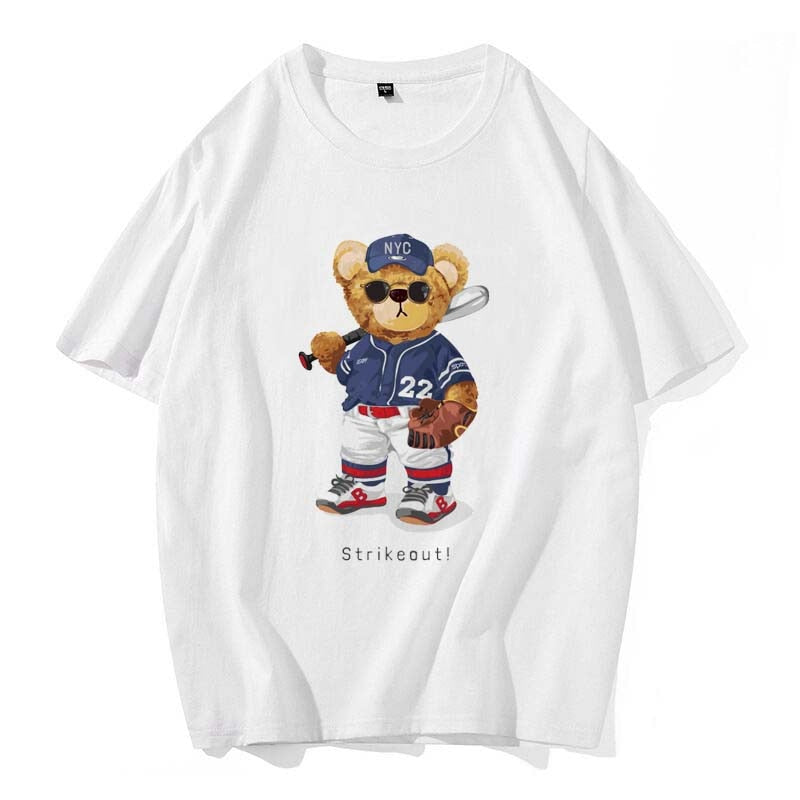 Eco-Friendly Baseball Bear T-shirt