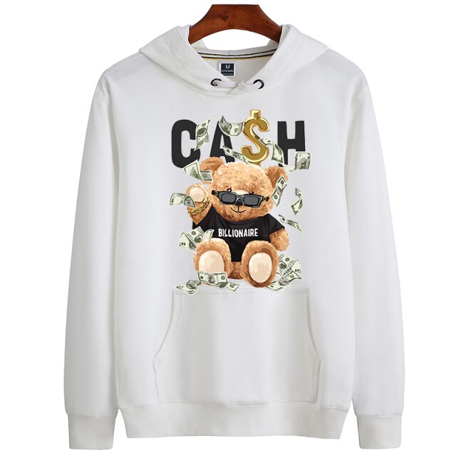 Eco-Friendly Cash Bear Hoodie