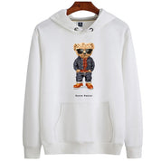 Eco-Friendly Denim Monster Bear Hoodie