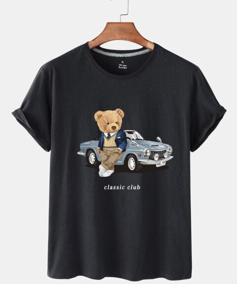 Eco-Friendly Car Bear T-shirt