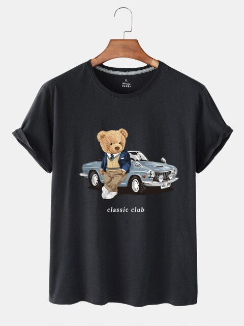 Eco-Friendly Car Bear T-shirt