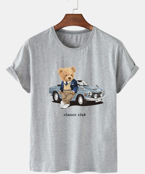 Eco-Friendly Car Bear T-shirt