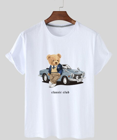 Eco-Friendly Car Bear T-shirt