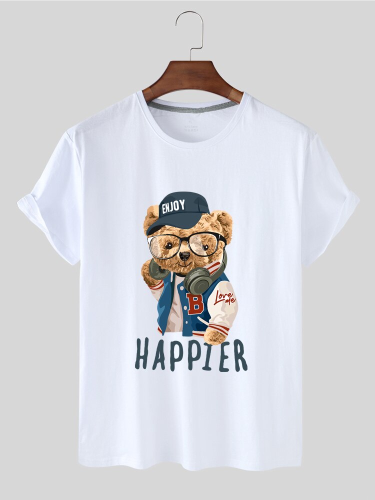 Eco-Friendly Happy Bear T-shirt