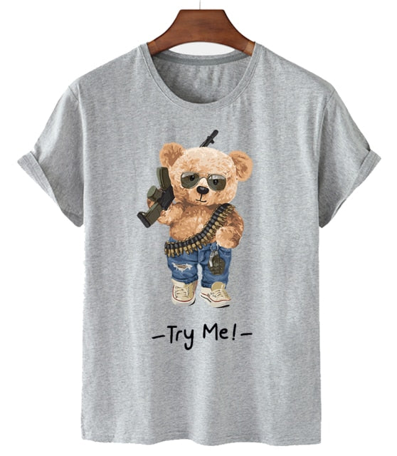 Eco-Friendly Warrior Bear T-shirt