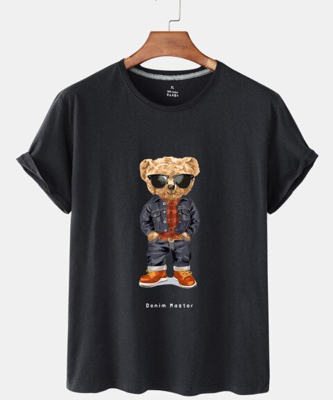 Eco-Friendly Denim Bear T-shirt