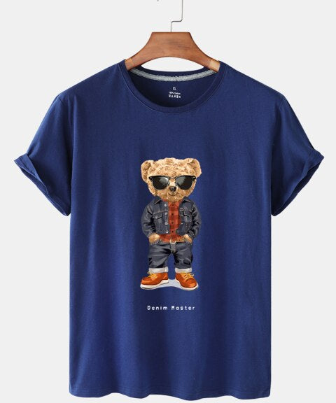 Eco-Friendly Denim Bear T-shirt