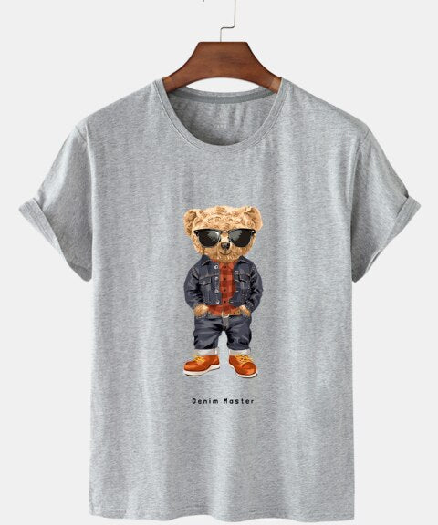 Eco-Friendly Denim Bear T-shirt