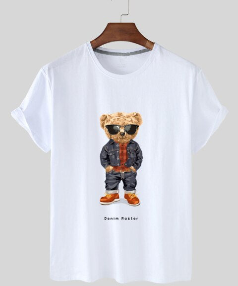 Eco-Friendly Denim Bear T-shirt