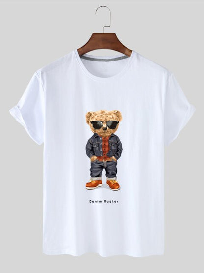 Eco-Friendly Denim Bear T-shirt