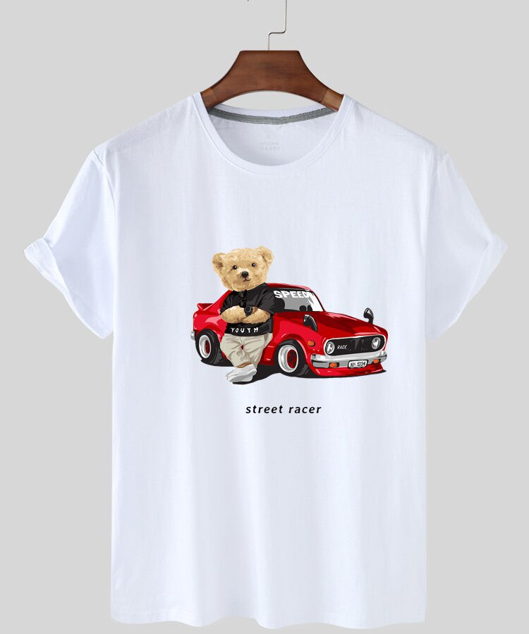 Eco-Friendly Street Racer Bear T-shirt