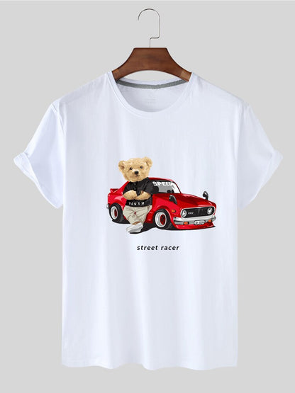 Eco-Friendly Street Racer Bear T-shirt
