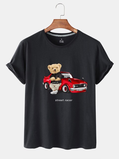 Eco-Friendly Street Racer Bear T-shirt