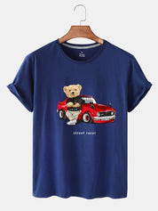 Eco-Friendly Street Racer Bear T-shirt