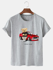 Eco-Friendly Street Racer Bear T-shirt
