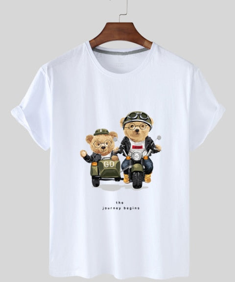 Eco-Friendly Journey Bike Bear T-shirt