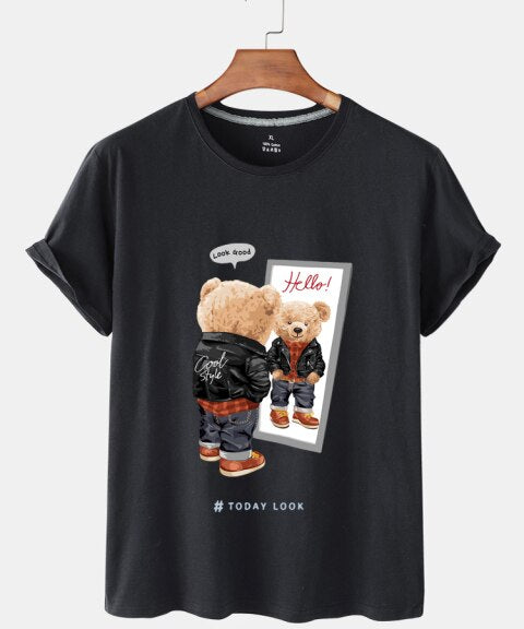 Eco-Friendly Cool Style Bear T-shirt