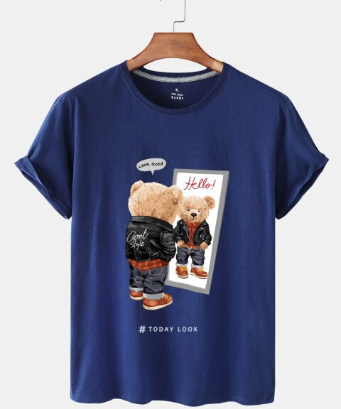Eco-Friendly Cool Style Bear T-shirt