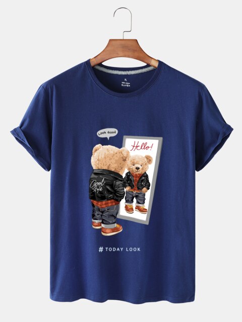Eco-Friendly Cool Style Bear T-shirt