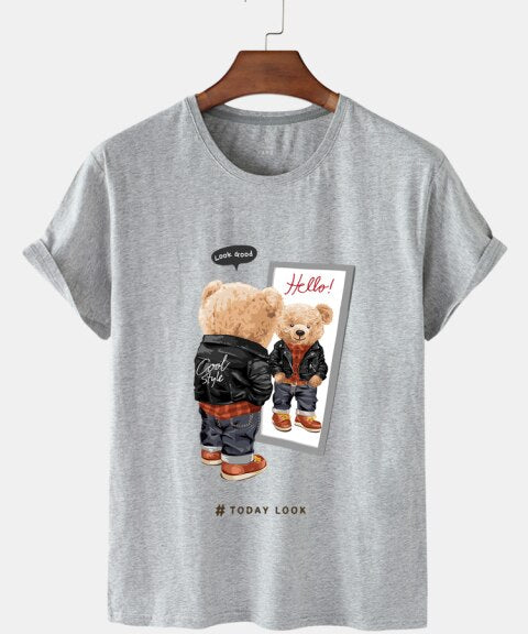 Eco-Friendly Cool Style Bear T-shirt