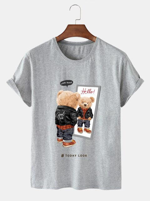 Eco-Friendly Cool Style Bear T-shirt