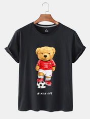 Eco-Friendly Soccer Bear T-shirt