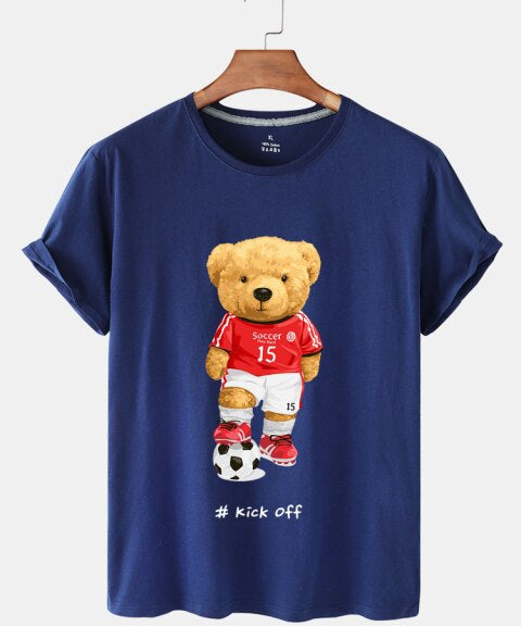 Eco-Friendly Soccer Bear T-shirt