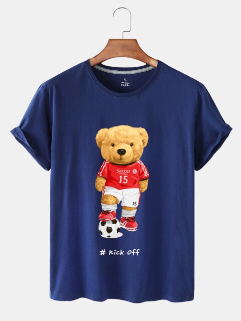 Eco-Friendly Soccer Bear T-shirt